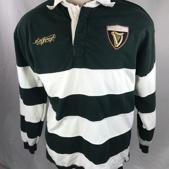 guinness long sleeve rugby shirt
